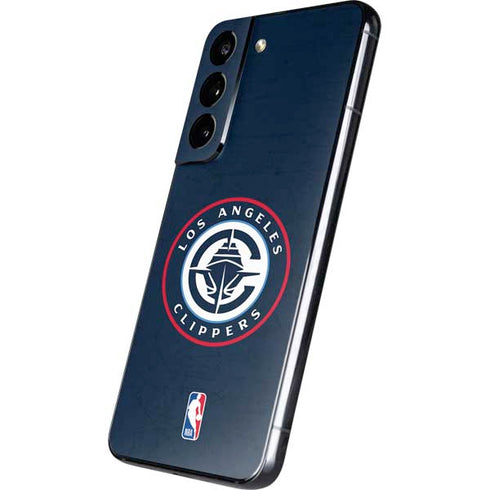 NBA Los Angeles Clippers Distressed Blue Galaxy S22 Plus Skin